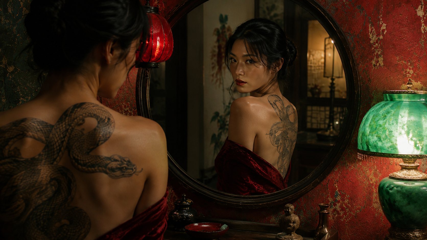 Chenli — the snake tattoo